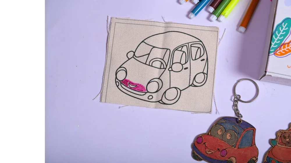 Teeny Tiny DIY Fridge Magnet – Transport Theme | Paint & Decorate Kit for Kids | iLearnNGrow - Naivri