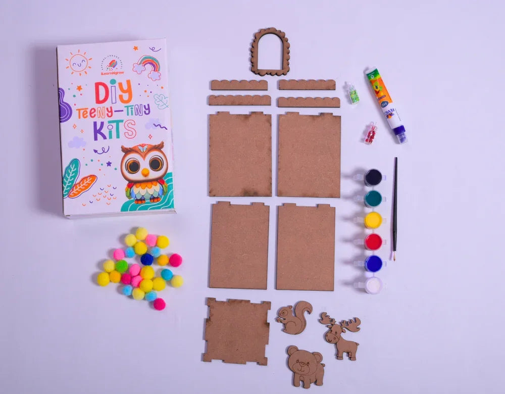 Teeny Tiny DIY Pen Stand Craft Kit – Color & Decorate Your Own Desk Organizer | iLearnNGrow - Naivri