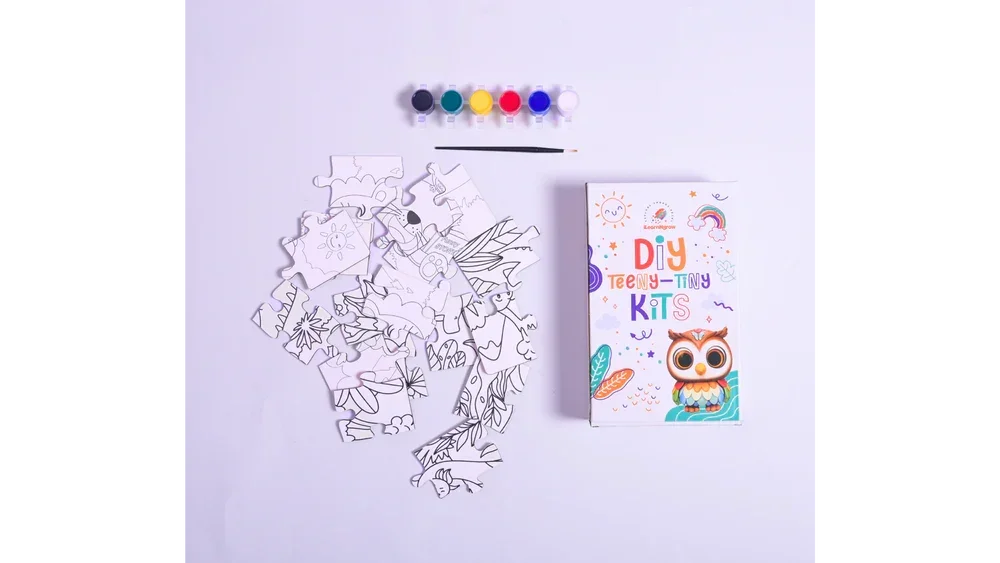 Teeny Tiny DIY Puzzle – Set of Two | Multi-Craft Kit for Kids | iLearnNGrow - Naivri