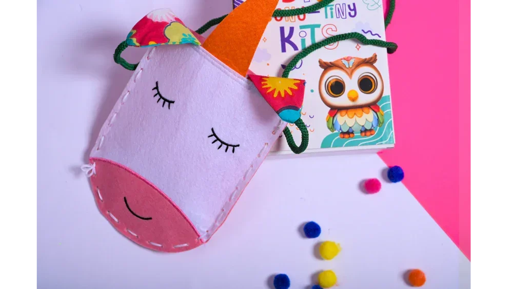 Teeny Tiny DIY Sew Your Own Unicorn Bag | Stitch & Create Kit for Kids | iLearnNGrow - Naivri