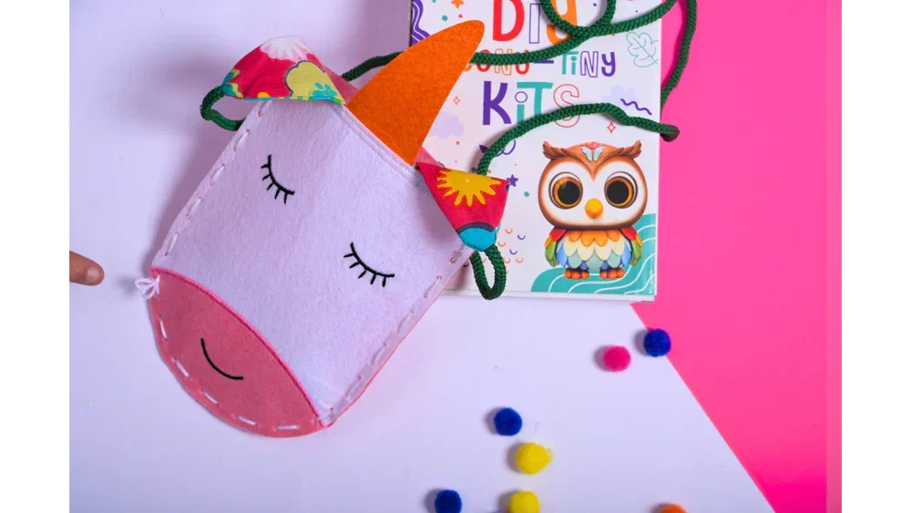 Teeny Tiny DIY Sew Your Own Unicorn Bag | Stitch & Create Kit for Kids | iLearnNGrow - Naivri