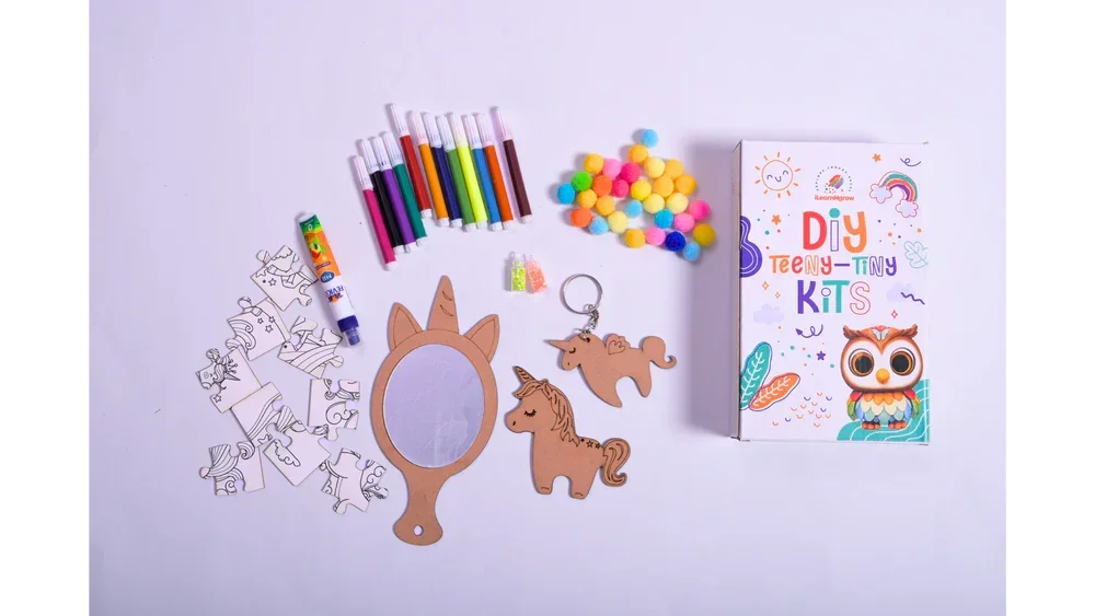 Teeny Tiny DIY Unicorn Painting Kit – Magical Art & Craft Set for Kids | iLearnNGrow - Naivri