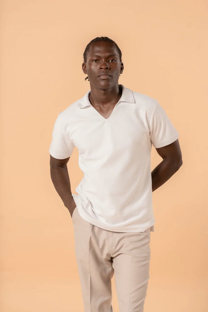 The Easecode V-Neck Polo - Naivri
