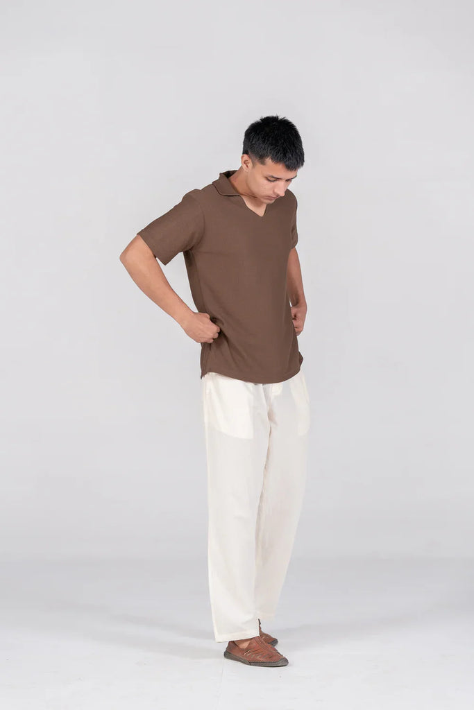 The Easecode V-Neck Polo - Naivri