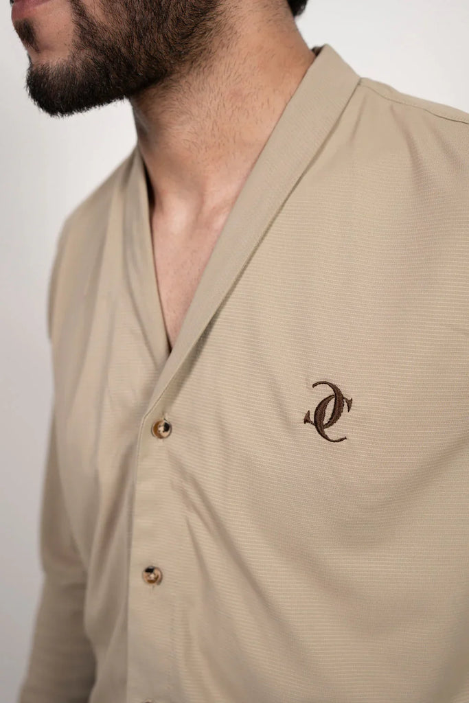 The Prestige Shawl Collar Shirt - Naivri