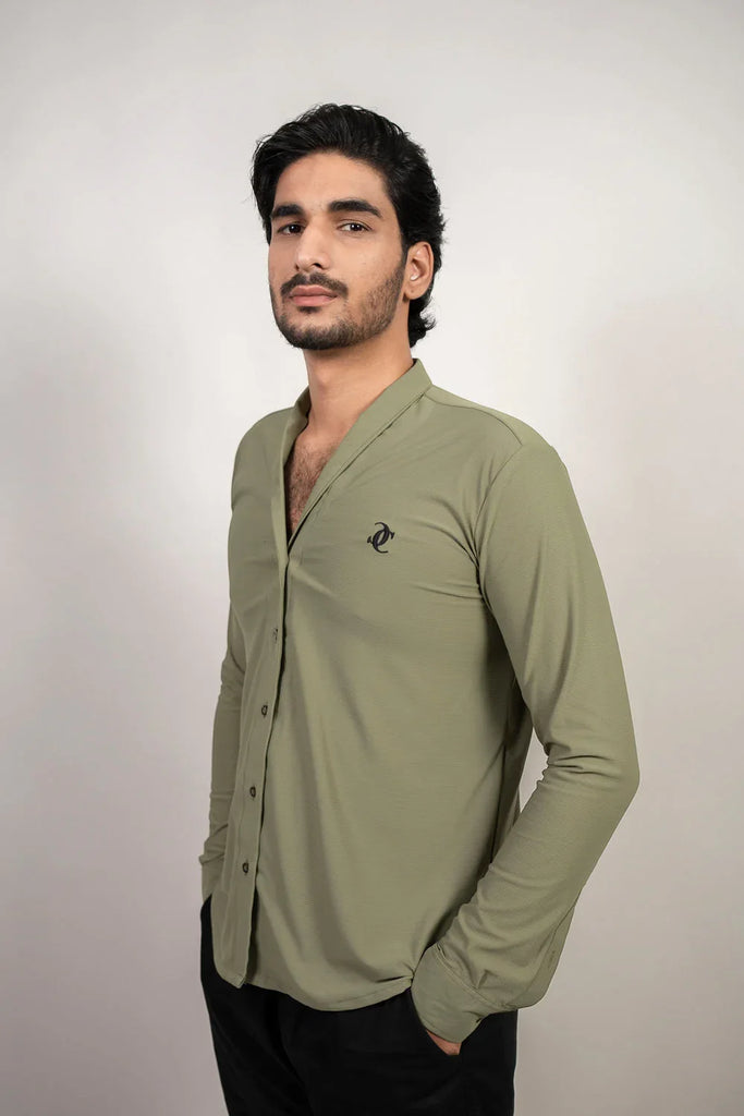 The Prestige Shawl Collar Shirt - Naivri