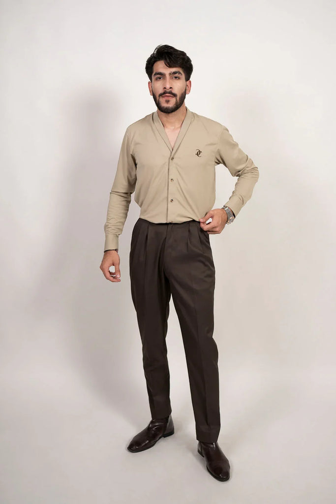 The Prestige Shawl Collar Shirt - Naivri