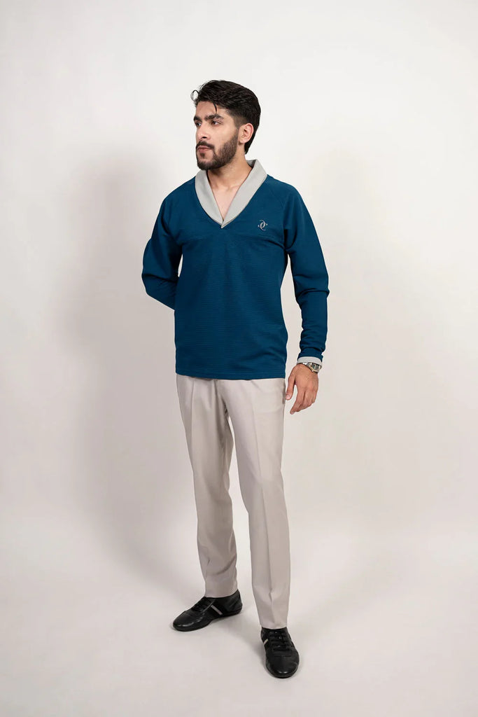 The Signature Shawl Collar T-shirt - Naivri
