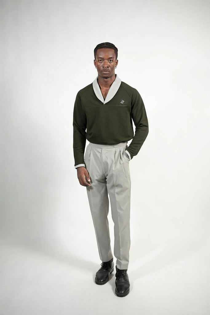 The Signature Shawl Collar T-shirt - Naivri