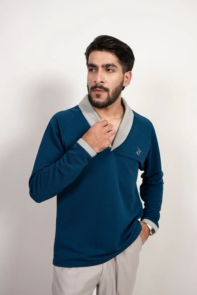 The Signature Shawl Collar T-shirt - Naivri
