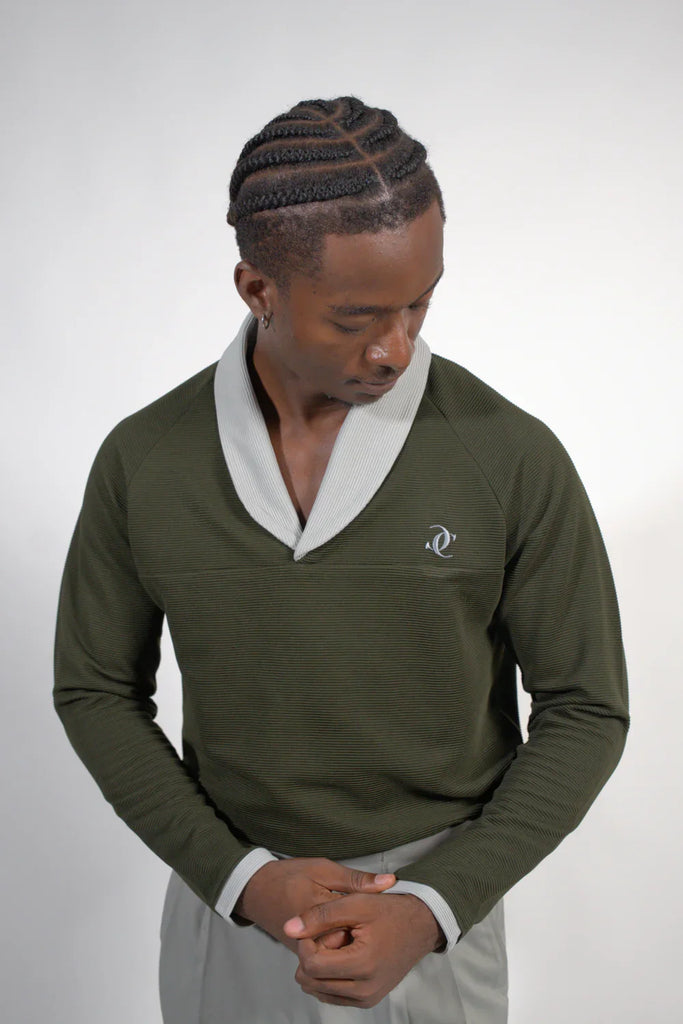 The Signature Shawl Collar T-shirt - Naivri