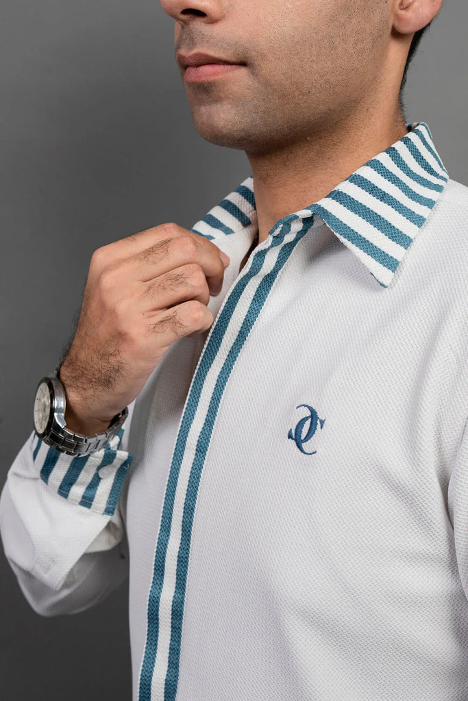 The Subtle Statement Panelling Shirt - Naivri