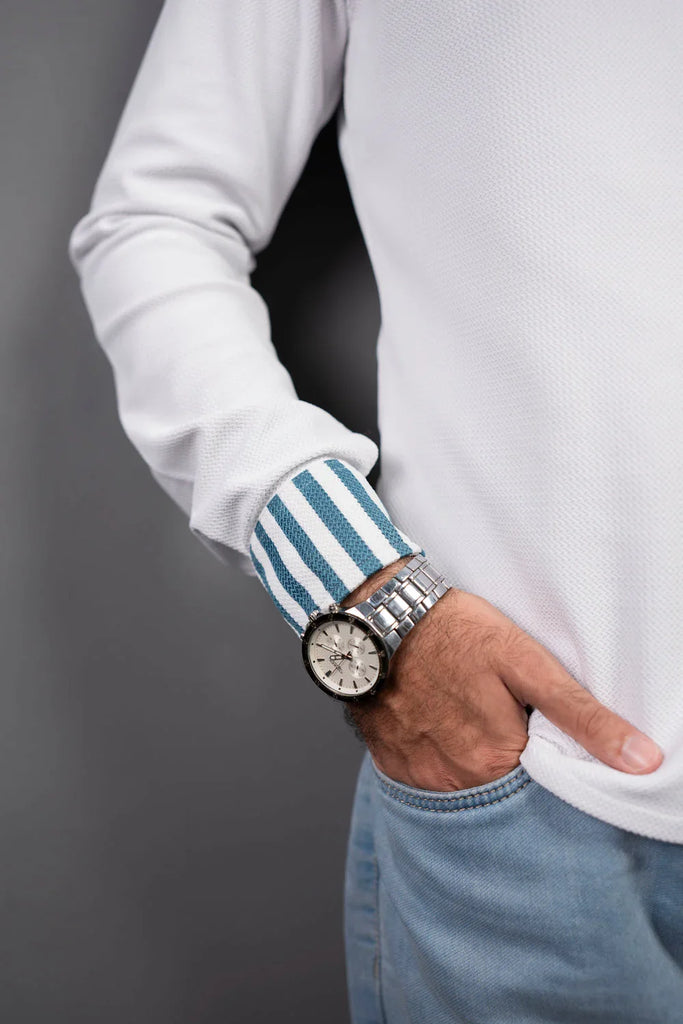 The Subtle Statement Panelling Shirt - Naivri
