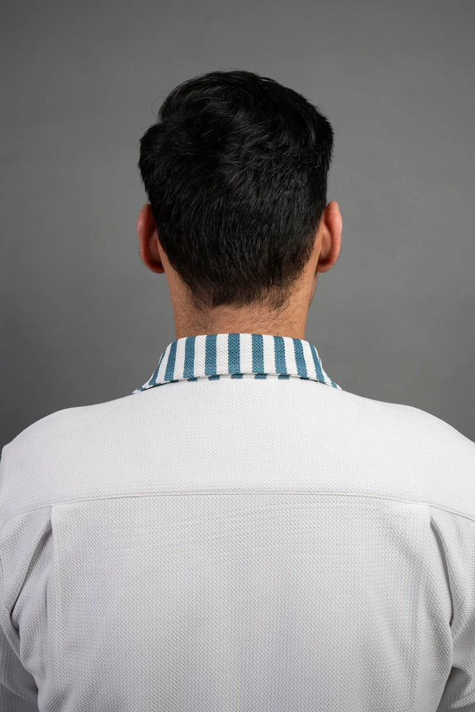 The Subtle Statement Panelling Shirt - Naivri