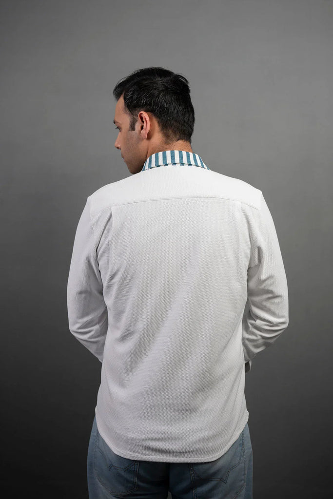 The Subtle Statement Panelling Shirt - Naivri