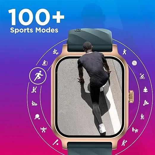 Titan Fastrack FS1 Smart Watch with 1.85'' UltraVU Display, Bluetooth Calling, AI Voice Assistant, IP68, 100+ Sports Modes, Auto Sport Recognition, Up to 5-Day Battery Life for Men & Women - Naivri