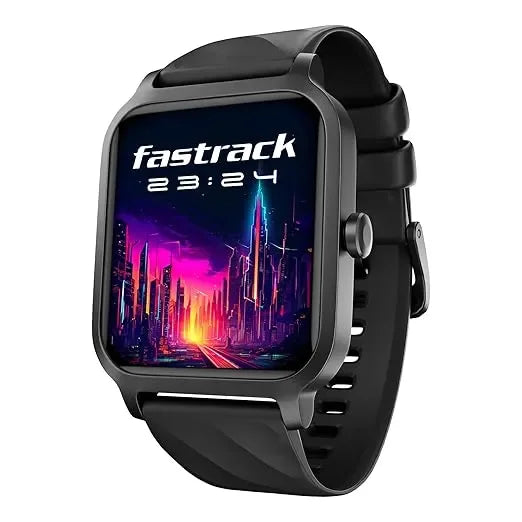 Titan Fastrack FS1 Smart Watch with 1.85'' UltraVU Display, Bluetooth Calling, AI Voice Assistant, IP68, 100+ Sports Modes, Auto Sport Recognition, Up to 5-Day Battery Life for Men & Women - Naivri