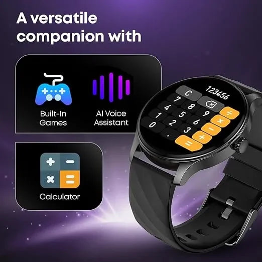 Titan Fastrack Limitless XR1 Smart Watch with 1.38" HD Display, Bluetooth Calling, AI Voice Assistant, 100+ Sports Modes, Health Suite, Up to 5-Day Battery Life, IP68 (Assorted Colours) - Naivri