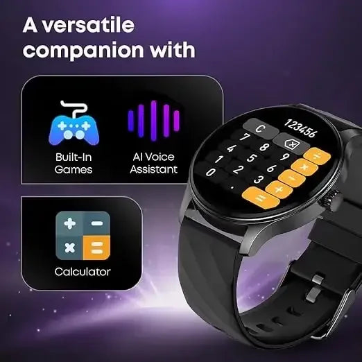 Titan Fastrack Limitless XR1 Smart Watch with 1.38" HD Display, Bluetooth Calling, AI Voice Assistant, 100+ Sports Modes, Health Suite, Up to 5-Day Battery Life, IP68 (Assorted Colours) - Naivri