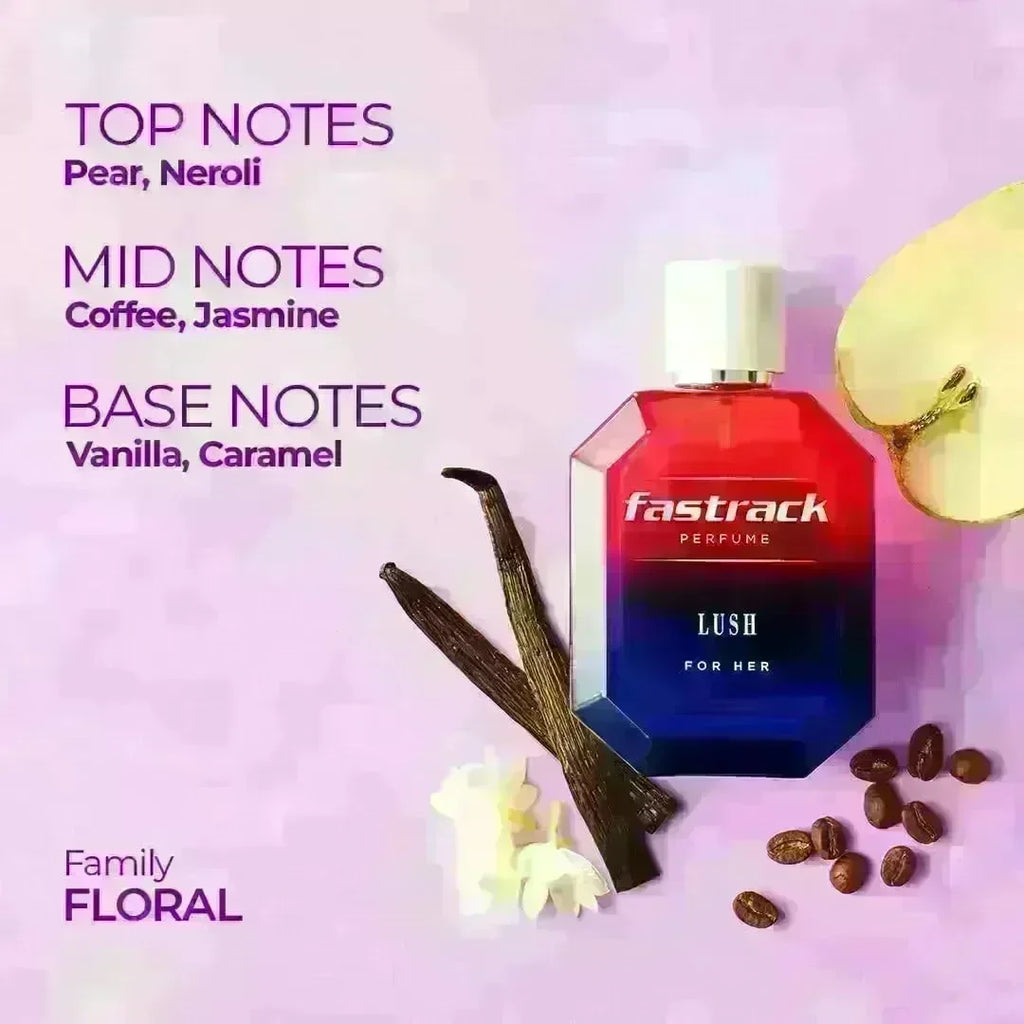 Titan Fastrack Lush Eau de Parfum for Women-100 ml - Naivri