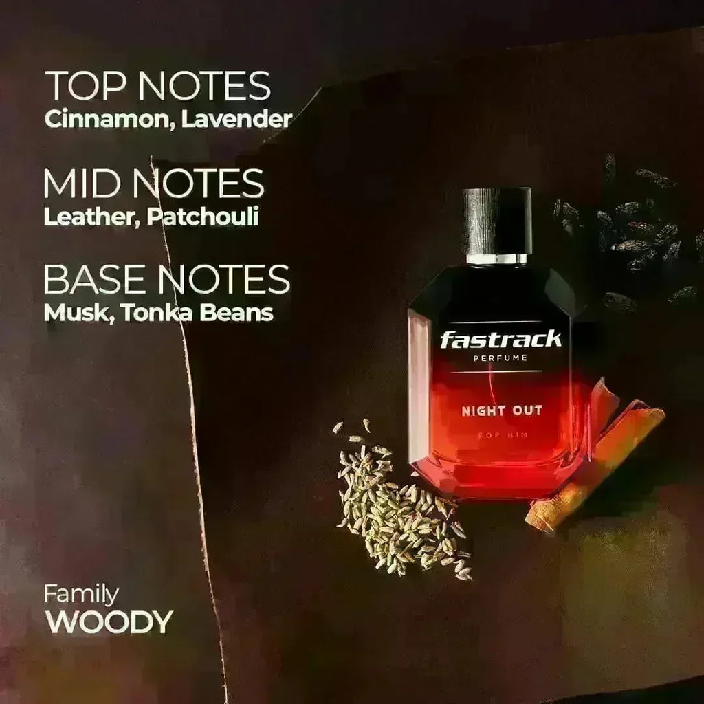 Titan Fastrack Night Out Eau de Parfum for Men-100 ml - Naivri