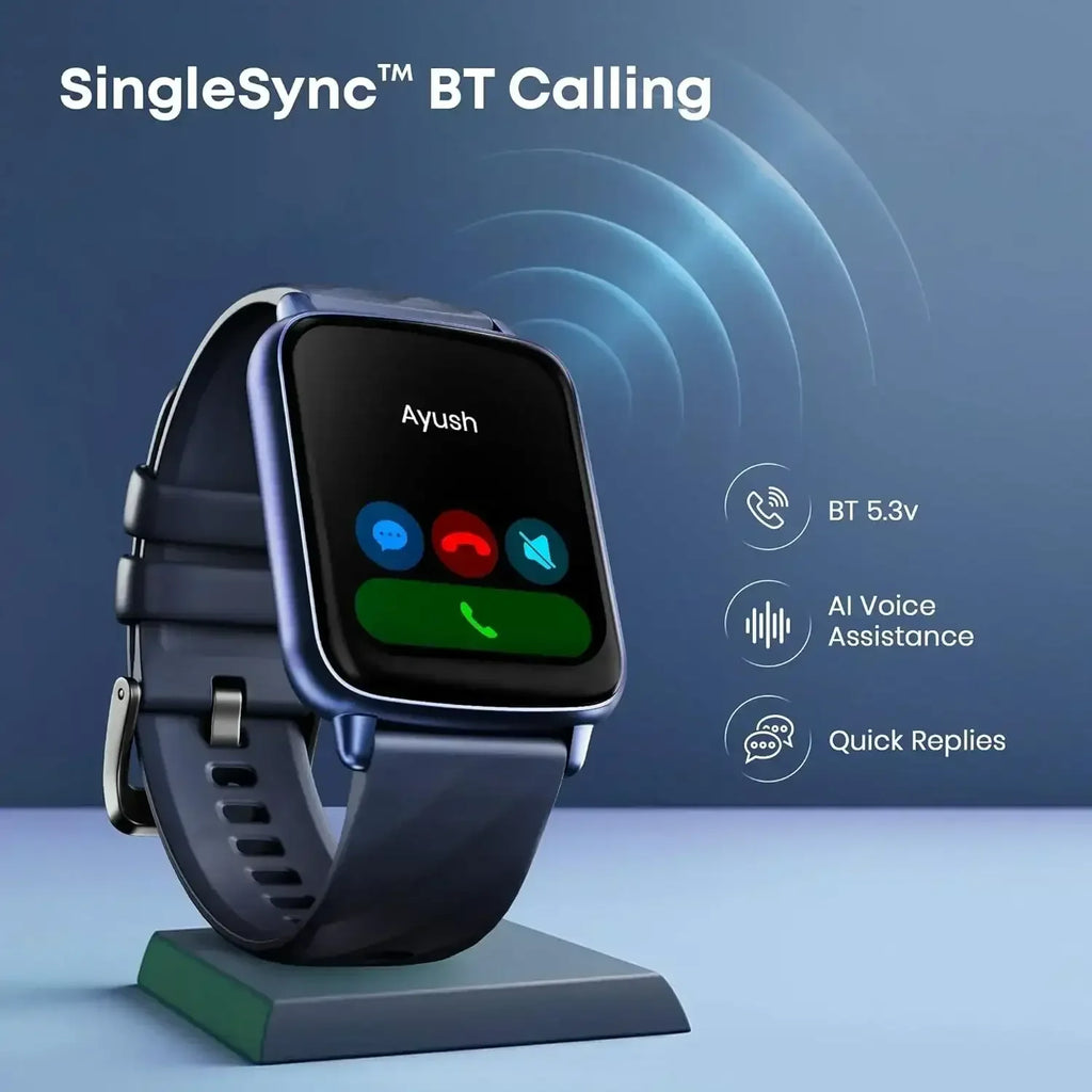 Titan Fastrack Volt S1 Smart Watch for Men and Women with 1.83" Display, Bluetooth Calling, 100+ Sports Modes, Heart Rate & SpO2 Tracker (Assorted Colours) - Naivri