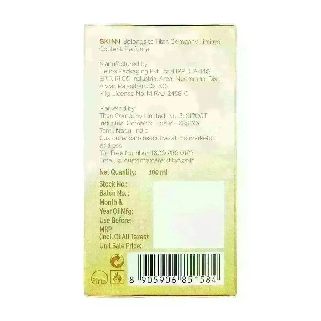 Titan SKINN 247 Caramel 100 ml Eau De Parfum - Naivri