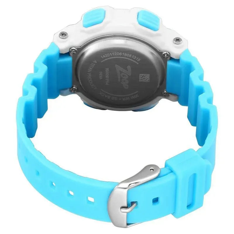 Titan Zoop Digital Dial PU Strap Watch for Kids Blue | NR16009PP04 - Naivri