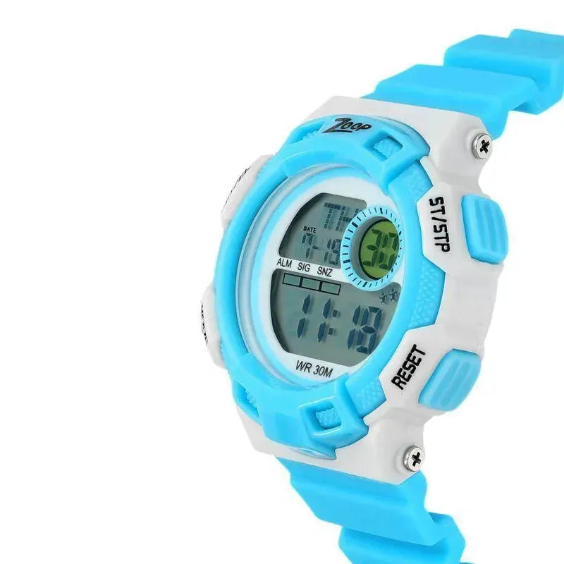 Titan Zoop Digital Dial PU Strap Watch for Kids Blue | NR16009PP04 - Naivri