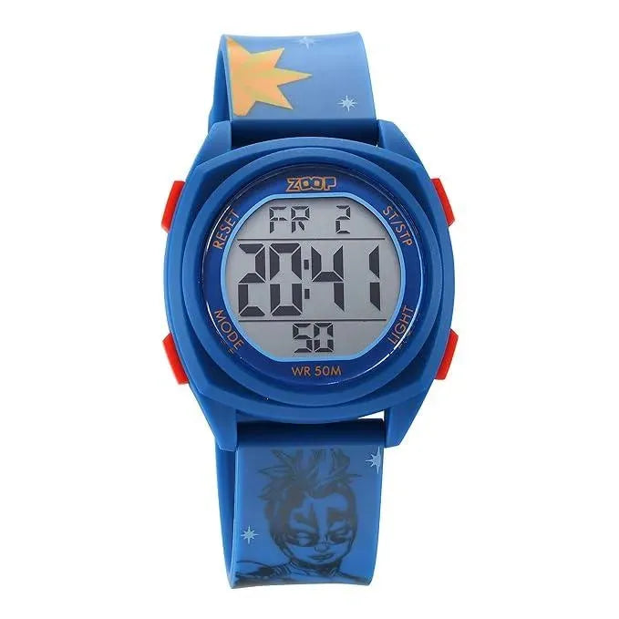 Titan Zoop Marvel Digital Dial Polyurethane Strap with Captain Marvel Character Watch for Kids | NS16025PP04 - Naivri