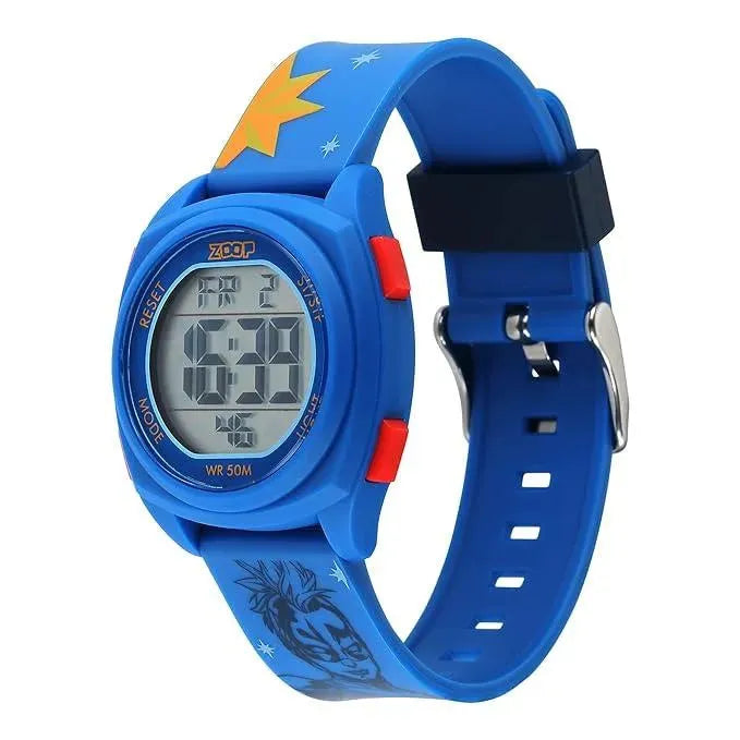 Titan Zoop Marvel Digital Dial Polyurethane Strap with Captain Marvel Character Watch for Kids | NS16025PP04 - Naivri