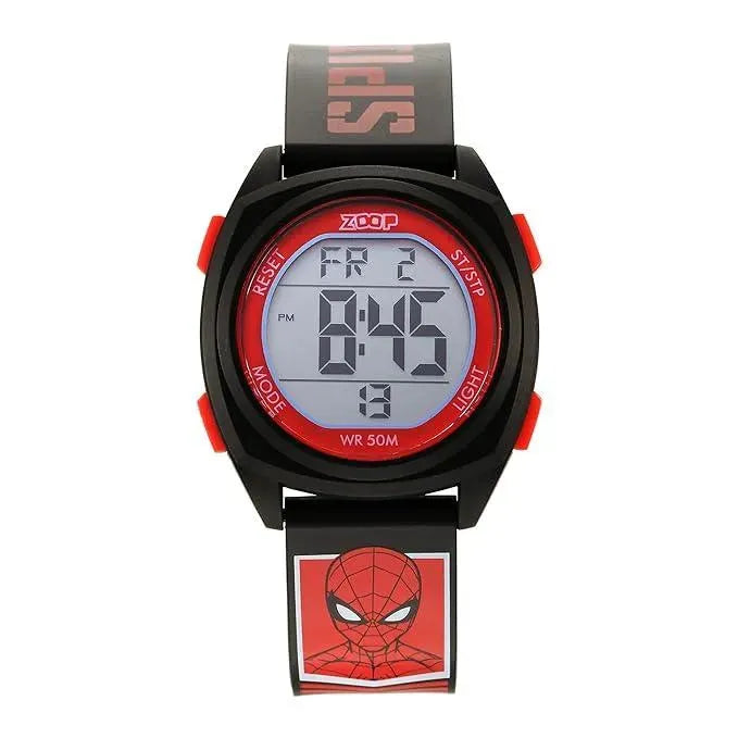 Titan Zoop Marvel Digital Dial Polyurethane Strap with Spider Man Character Watch for Kids | NS16025PP01 - Naivri