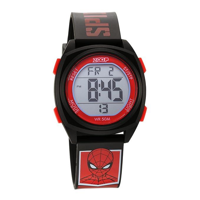Titan Zoop Marvel Digital Dial Polyurethane Strap with Spider Man Character Watch for Kids | NS16025PP01 - Naivri