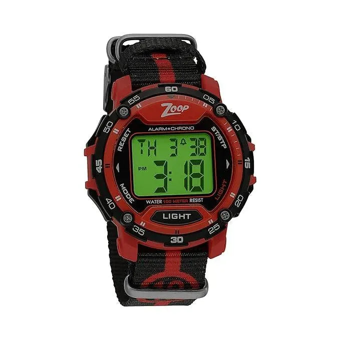 Titan Zoop Nylon Digital Watch for Kids Red | NR16023PP01 - Naivri