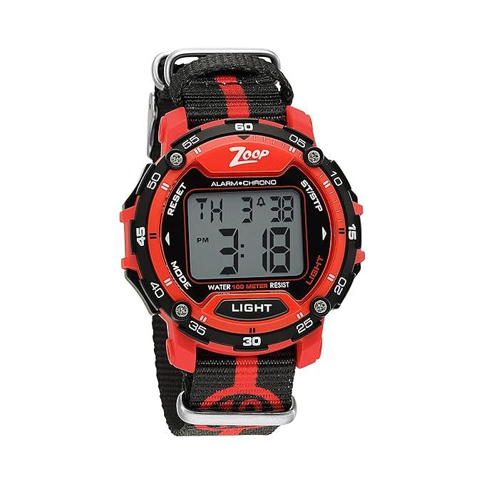 Titan Zoop Nylon Digital Watch for Kids Red | NR16023PP01 - Naivri