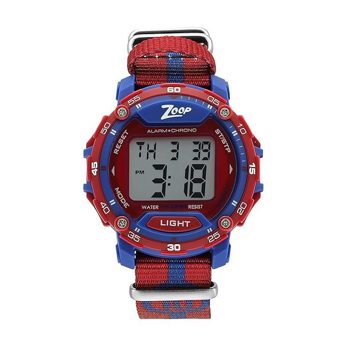 Titan Zoop Nylon Digital Watch for Kids Red | NR16023PP02 - Naivri