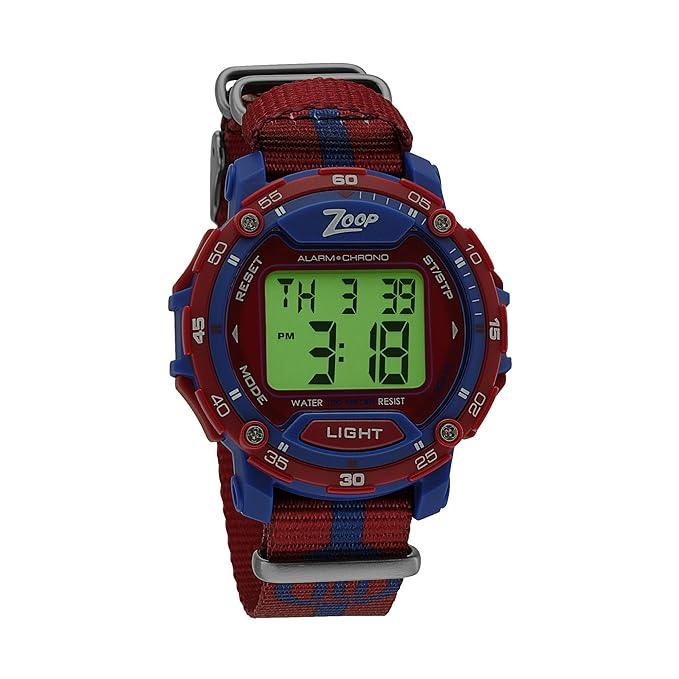 Titan Zoop Nylon Digital Watch for Kids Red | NR16023PP02 - Naivri