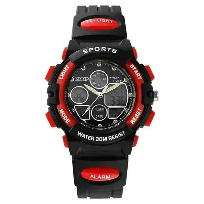 Titan Zoop Quartz Analog Digital Red Dial Plastic Strap Watch for Kids | 16033PP04W - Naivri