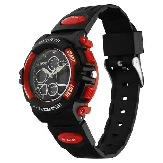 Titan Zoop Quartz Analog Digital Red Dial Plastic Strap Watch for Kids | 16033PP04W - Naivri