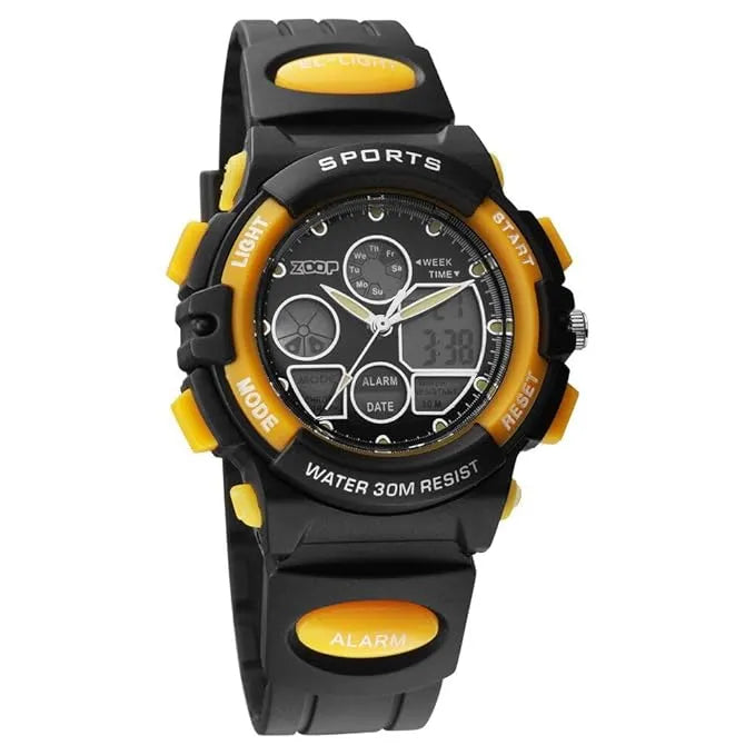 Titan Zoop Quartz Analog Digital Yellow Dial Plastic Strap Watch for Kids | NSC4048PP24 - Naivri