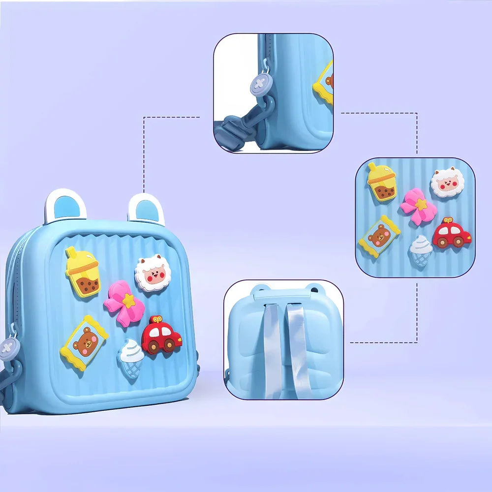 Toddler Mini Cute Backpack with DIY Cute Cartoon Animal For Preschool Kids - Naivri