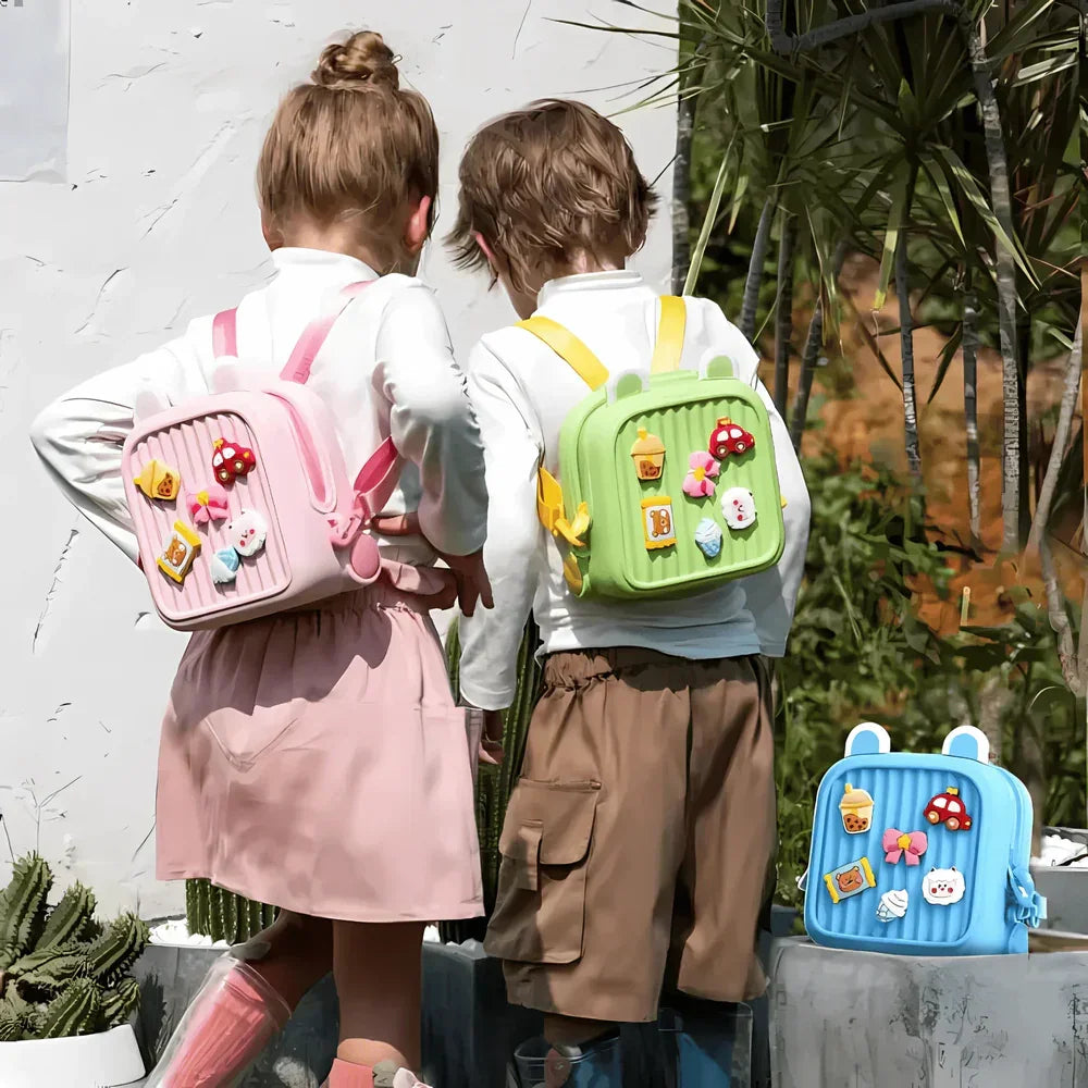 Toddler Mini Cute Backpack with DIY Cute Cartoon Animal For Preschool Kids - Naivri