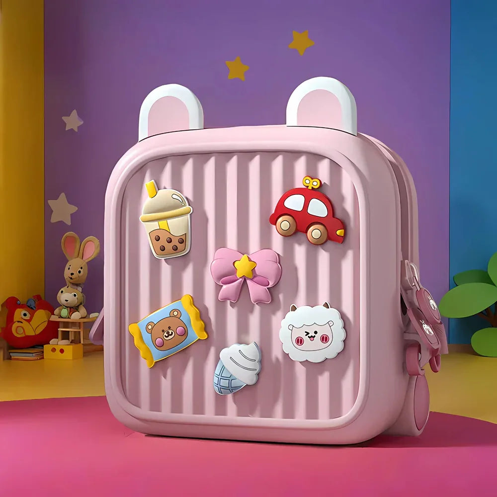 Toddler Mini Cute Backpack with DIY Cute Cartoon Animal For Preschool Kids - Naivri