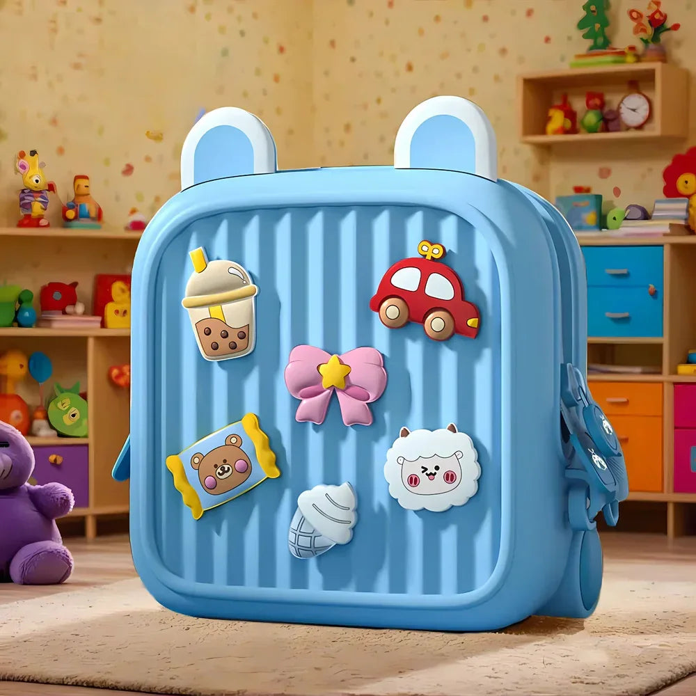 Toddler Mini Cute Backpack with DIY Cute Cartoon Animal For Preschool Kids - Naivri