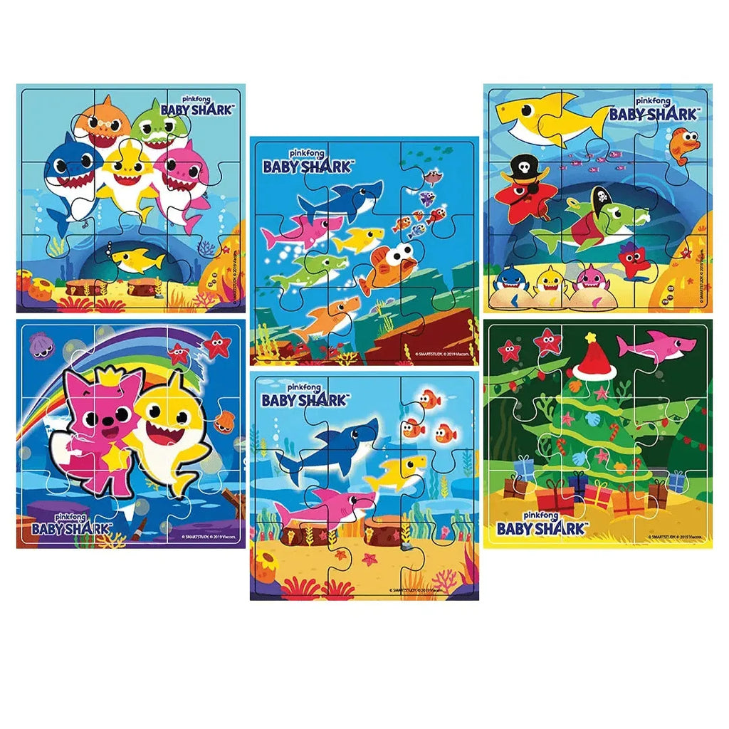 Topps Jigsaw Puzzle Baby Shark 6 in 1 - Naivri