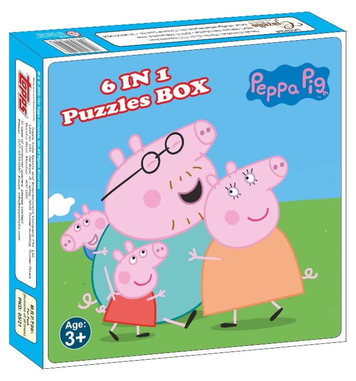 Topps Jigsaw Puzzle Peppa Pig 6 in 1 - Naivri