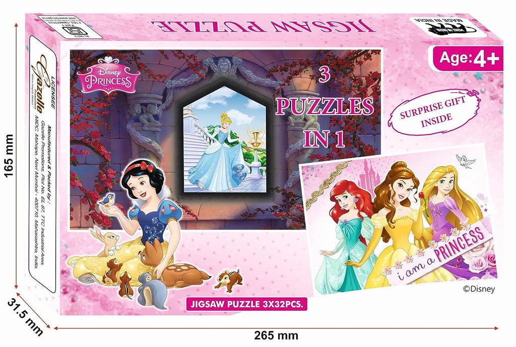 Topps Jigsaw Puzzle Princess 3 in 1 - Naivri