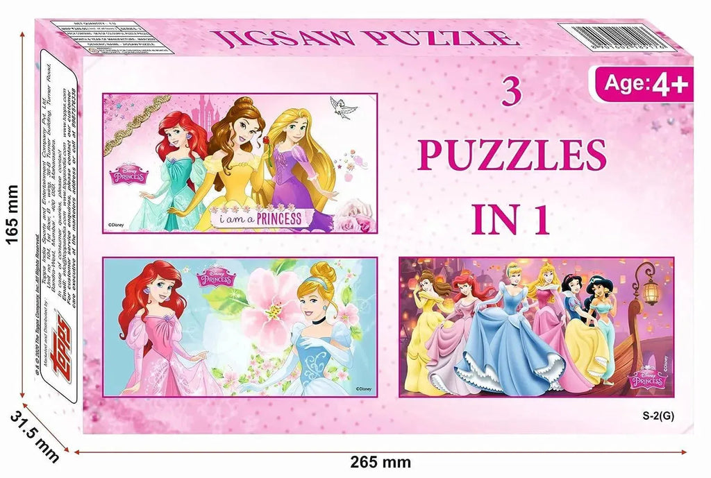 Topps Jigsaw Puzzle Princess 3 in 1 - Naivri