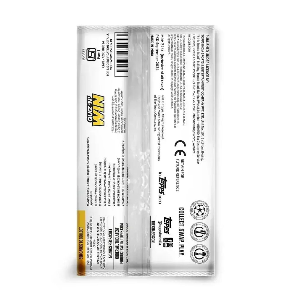 Topps Match Attax 2024-25 Flow Pack – Build Your Dream Team! - Naivri