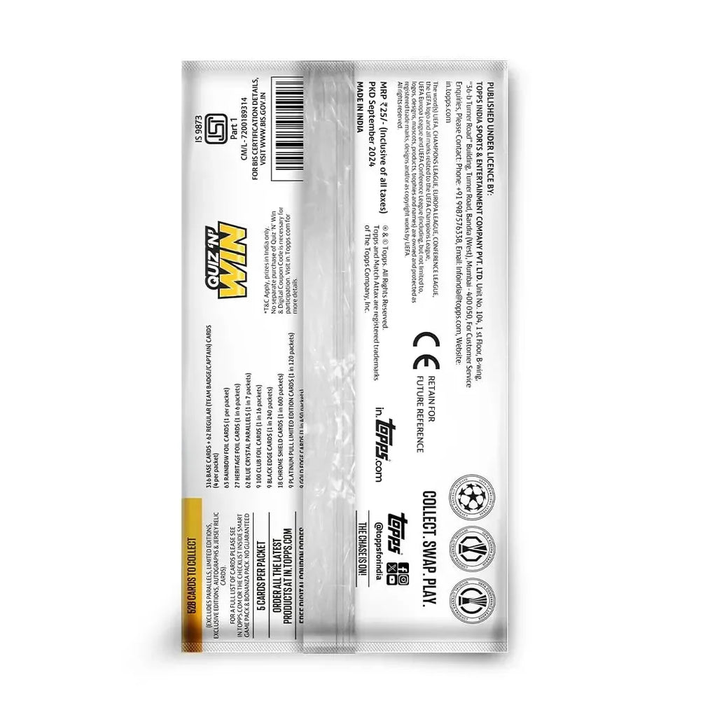 Topps Match Attax 2024-25 Flow Pack – Build Your Dream Team! - Naivri